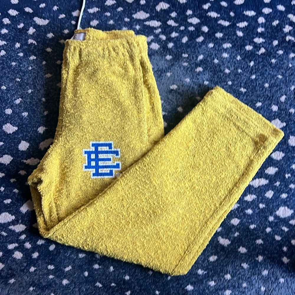 Never Worn Yellow Terry Eric Emanuel Sweat Pants S